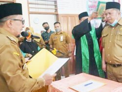 Bupati Eka Putra Lantik Pj Wali Nagari Jaho