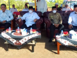Pembangunan Surau dan Gedung PKDP INHIL, Wabup Letakan Batu Pertama