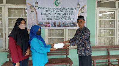 Yarsi Sumbar Salurkan Zakat, Infak, dan Sedekah Rp1,8 Miliar