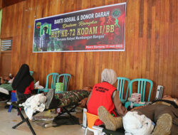 Prajurit Kodim 0310/SS Donorkan Darahnya