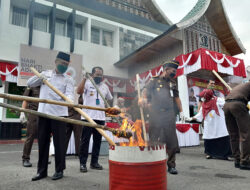 66 Kg Ganja dan 4,2 Kg Sabu Dimusnahkan