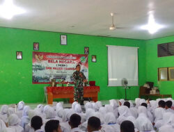 Danramil 06/Barabai Sampaikan Wasbang Dan Prilaku Disiplin