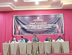 Verifikasi Faktual Parpol Dimulai, KPU Padang Pariaman Kerahkan 22 Verifikator