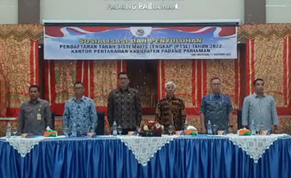 BPN Padang Pariaman Gelar Sosialisasi dan Penyuluhan Pendaftaran Tanah Sistematis Lengkap (PTSL)