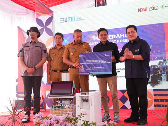 Yayasan BUMN Salurkan Alkes Rp4,2 Miliar ke Sumbar