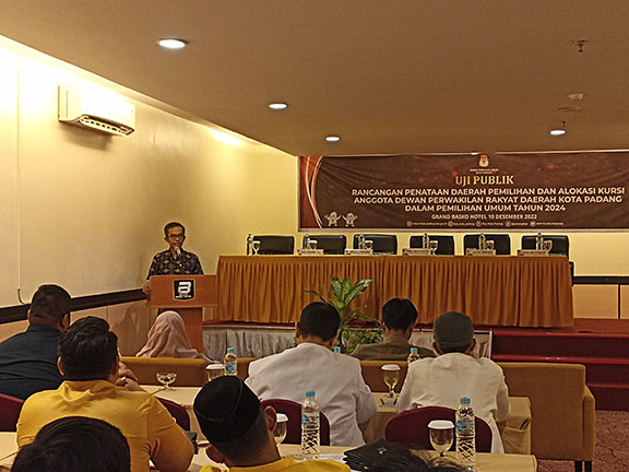 KPU Padang Gelar Uji Publik Rancangan Dapil
