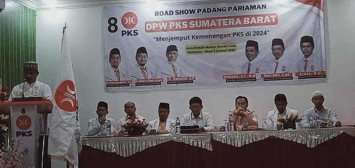 Sambut Kemenangan PKS 2024, Ketua DPD PKS Padang Pariaman Hadiri Acara Road Show