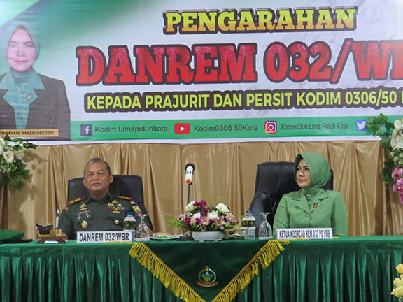 Danrem 032/Wbr Ingatkan Prajurit TNI Jangan Lakukan Pelanggaran