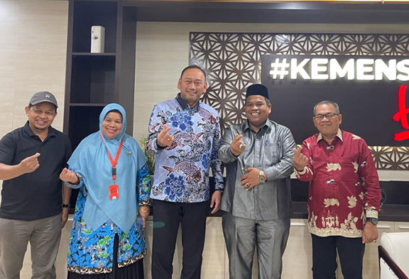 Bupati Padang Pariaman Kunjungi Kemensos RI