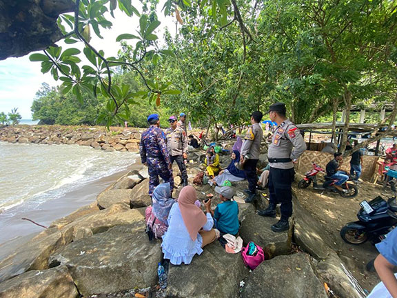 Polres Pasbar Lakukan Pengamanan di Sejumlah Objek Wisata