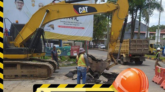 Telan Anggaran Rp9,5 Miliar, Drainase Bypass Bukittinggi Mulai Diperbaiki