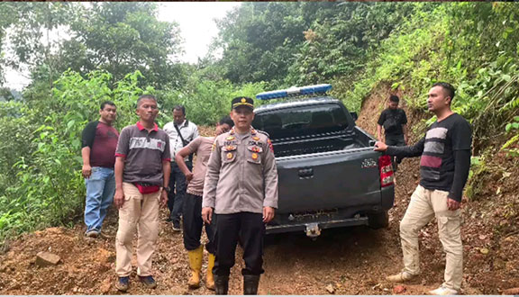 Polres Pasbar Tinjau Lokasi Dugaan Aktivitas Tambang Ilegal