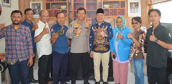 Kabidhumas Polda Bali Terima Kunjungan Audiensi Ketum PPWI