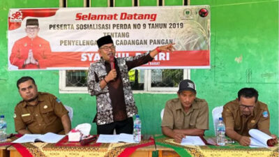 Anggota Komisi II DPRD Sumbar,  Syamsul Bahri Sosialisasikan Perda Penyelenggaraan Cadangan Pangan di Dapil