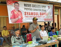 Syamsul Bahri Tampung Aspirasi Masyarakat Aia Gadang Pasaman Barat