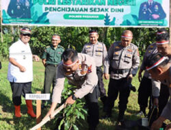 Kapolres Pasaman Bersama Forkopinda Tanam Seribu Pohon Lestarikan Penghijauan Sejak Dini