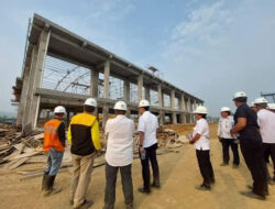 Pj Wako Sonny Tinjau Perkembangan Pembangunan Sport Center