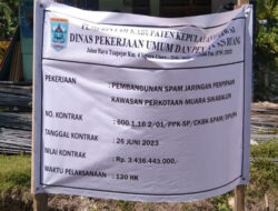 Diduga Tidak Sesuai Spek, Pembangunan SPAM Jaringan Perpipaan senilai Rp3 Milyar Amburadul