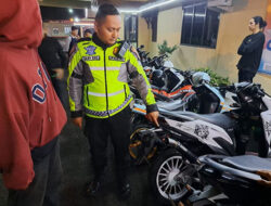 Satlantas Polres Padang Panjang Gelar Razia Knalpot Brong