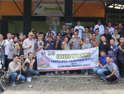 Kapolres Pasbar Gelar Coffee Morning Bersama Insan Pers