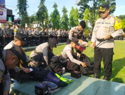 380 Personel Polres Pasbar Siap Amankan TPS Selama Pemilu