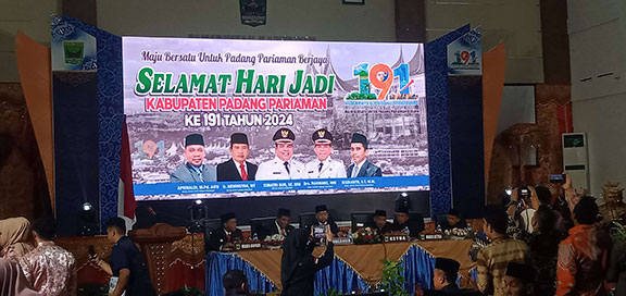 DPRD Gelar Rapat Paripurna Istimewa Hari Jadi Padang Pariaman ke 191