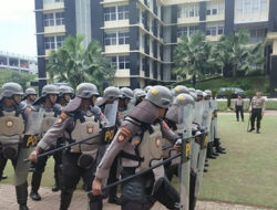 Polda Latih Kemampuan Personel dalam Pengamanan Demo