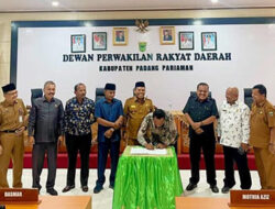 Rancangan Awal RPJPD Padang Pariaman Ditandatangani