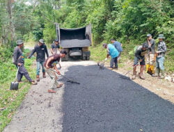 Dinas PUPR Sijunjung Perbaiki Akses Jalan Nagari Koto Tuo