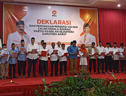 PKS Sumbar Deklarasi Pasangan Cagub dan 17 Paslon Kabupaten Kota