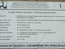 Proyek Peningkatan Jalan dan Pembangunan Jembatan Bailey Labuhan Bajau – Sigapokna Lost Kontrak