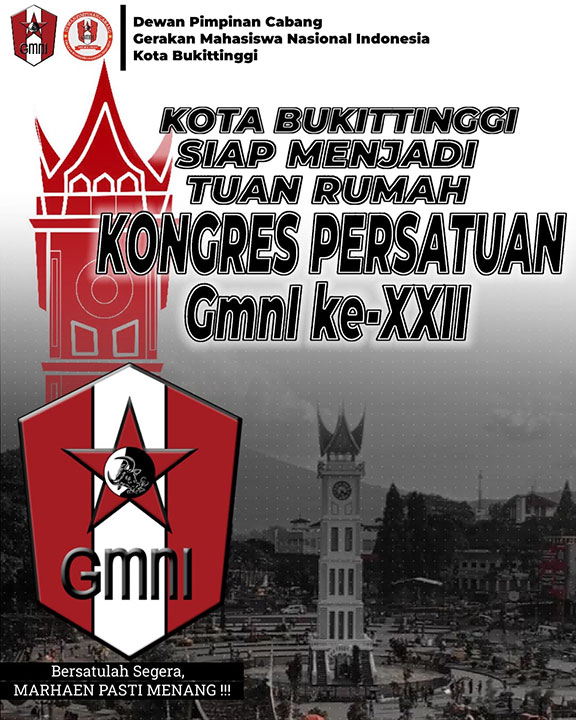 Bukittinggi, Kota Kelahiran Bung Hatta Siap Jadi Tuan Rumah Kongres GMNI XXII
