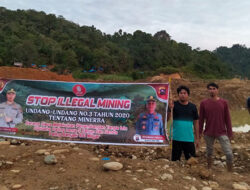 Tak Temukan Alat Berat, Polres Solsel Tetap Tegas di Lokasi Tambang Ilegal