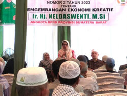 Neldaswenti Sosialisasikan Perda Pengembangan Ekraf di Sawahlunto