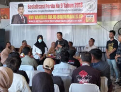 Sosper Nomor 9 Tahun 2019, Evi Yandri Ajak Warga Jauhi Narkoba
