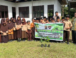 Polsek Kuantan Mudik Laksanakan Program Green Policing dan Penyuluhan Gerakan Gen Z Cinta Lingkungan