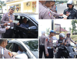 Dalam Rangka Ops Zebra Lancang Kuning 2025, Polres Kuansing Gelar Gaktiplin Pengecekan Kelengkapan Ranmor Personel
