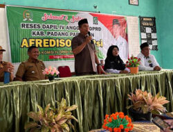 Reses ketua Komisi 4 DPRD Padang Pariaman TK Afredison S.Psi di MTsN 4