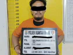Polsek Kuantan Mudik Tangkap Pelaku Penggelapan Mobil Setelah Pengejaran Hingga Dini Hari