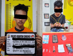 Tim Elang Kuantan Satres Narkoba Polres Kuansing Tangkap Remaja 16 Tahun Pengedar Sabu