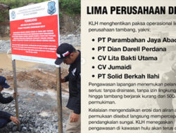 KLH Segel 5 Tambang di Sumbar, Diduga Picu Sedimentasi Parah dan Banjir DAS Batang Kuranji