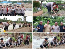 Polda Riau “Wariskan”‘ Pohon di Agam Jelang Berakhirnya Misi Kemanusiaan