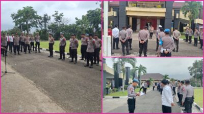 Subsatgas Propam Gelar Apel Personel Ops Lilin LK-2025, Tekankan Disiplin dan Profesionalisme