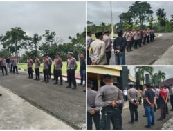 Apel Personel Ops Lilin Lancang Kuning 2025 Subsatgas Propam, Polres Kuansing Siap Amankan Nataru