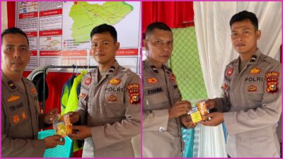 Kapolres Kuantan Singingi: Subsatgas Dokkes Berikan Bekal Kesehatan kepada Personel Ops Lilin Lancang Kuning di Pospam Tanjung Pauh