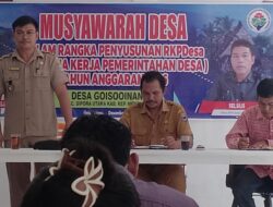 Musyawarah Desa Penyusunan RKP Desa Goisooinan TA 2026 Resmi Dibuka Camat Sipora Utara
