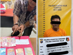 Pelaku Pencurian dengan Kekerasan di BRILink Desa Petai Berhasil Diamankan Polsek Singingi Hilir