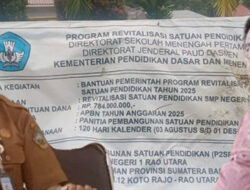 Dugaan Material Ilegal di Proyek Revitalisasi SMPN 1 Rao Utara, Kabid SMP Dinas Pendidikan Bungkam