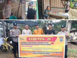 Polres Kuantan Singingi Gencarkan Penyuluhan dan Pemasangan Poster Larangan PETI di Tiga Polsek Jajaran
