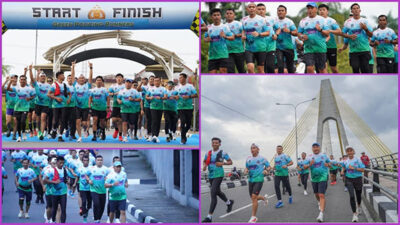 Polda Riau Gelar Marine Police Fun Run, Lari untuk Menjaga Alam dan Lautan